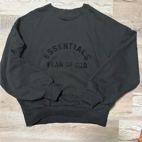 Fear of God Other - Fear of God Essentials Black Crewneck Sweater